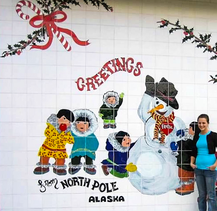 Santa Claus house wall mural North Pole alaska