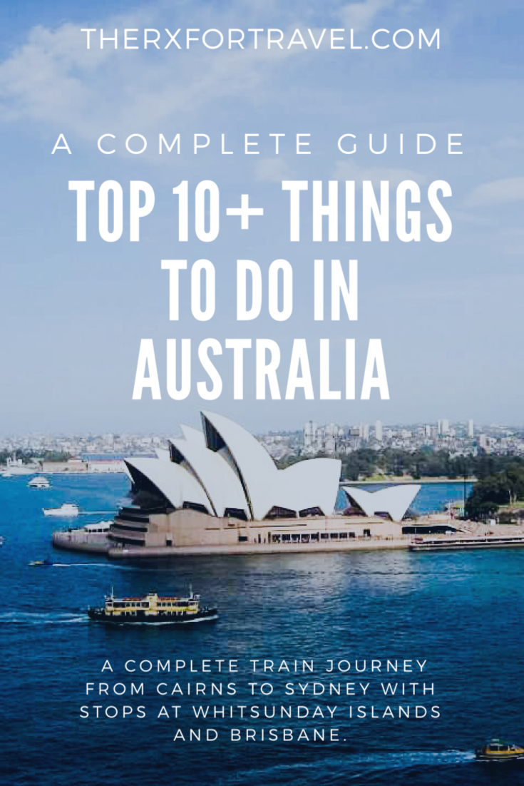 a complete guide of the top 10+ things to do in australia pin