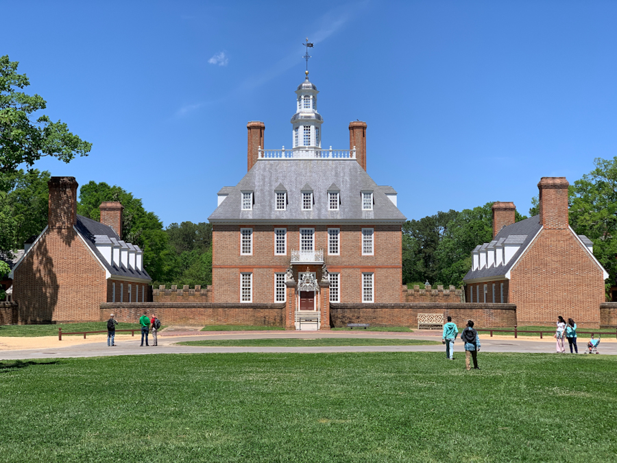 Governers Palace in Colonial Williamsburg Virginia