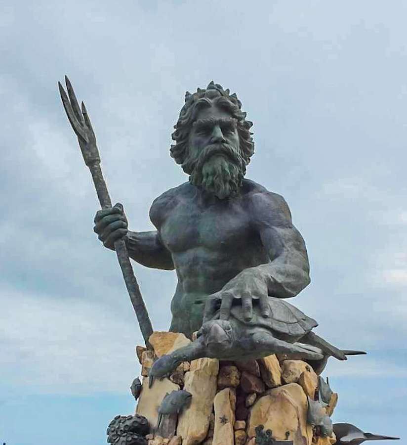 things to do in virginia beach, va - visit the Neptune statue virginia beach virginia