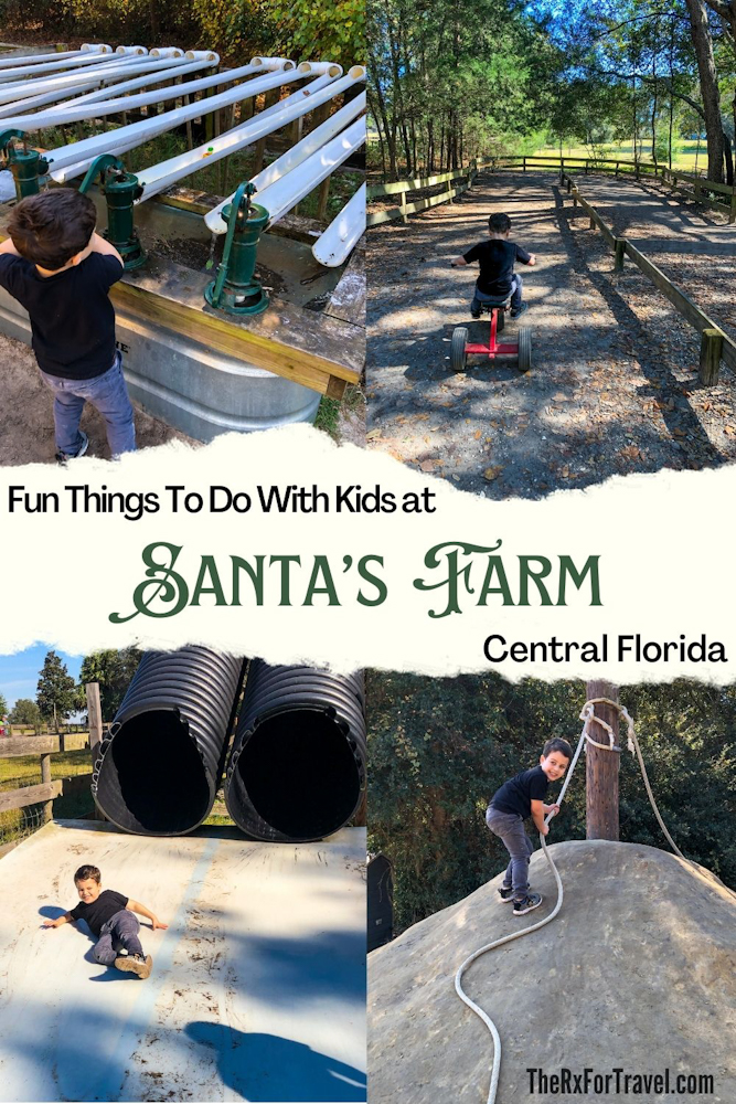 Aside from the cut your own Christmas Tree, Jolly Acres at Santa's Farm has tons of things to do with kids.