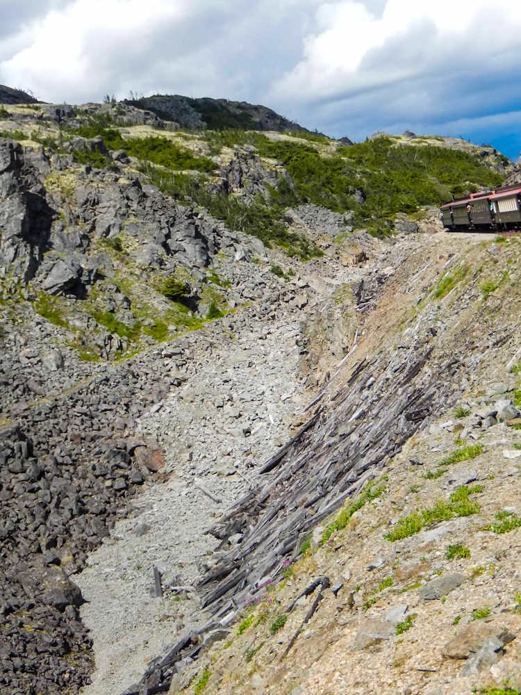 White Pass Railroad takes you up and up into the mountains throwing it back to the times of the gold rush. Best Alaska Cruise - Shore Excursion by far!
