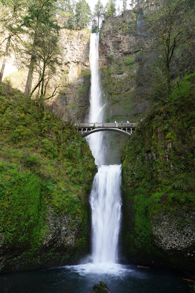 My favorite scenic stop along my Oregon Road Trip from Portland was at Multnomah Falls