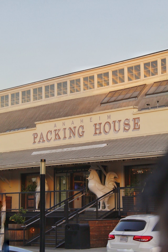 Front entrance of the Anaheim Packing House, California