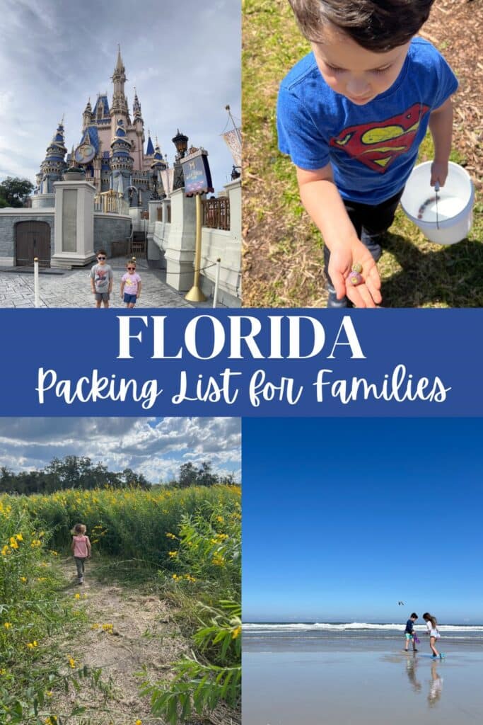 Florida Packing List for Families Pinterest Pin2